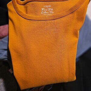 Fine Rib J Crew t-shirts, 2. One sunset, one white. Size large